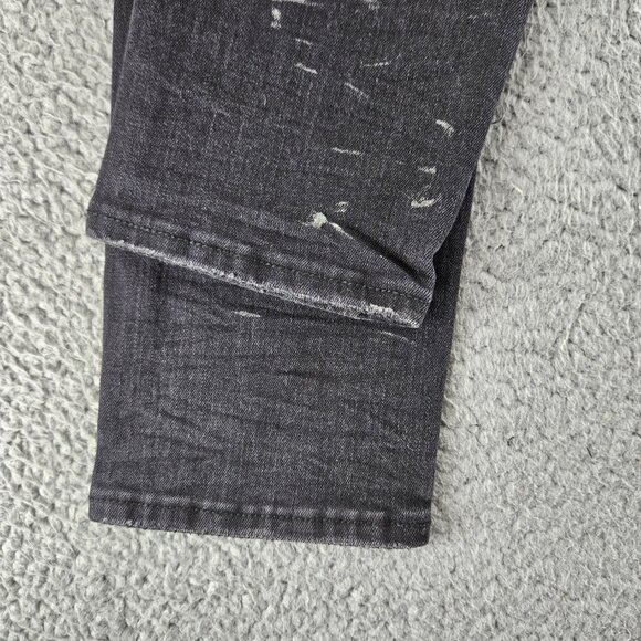 mnml Jeans Mens 30 Black X143 Stretch Denim Distressed Slim Fit Grunge Skater - Picture 15 of 15